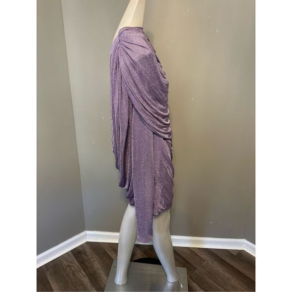 NWT KHAITE Taiden Draped Mini Dress Size L $1980 - Picture 5 of 12